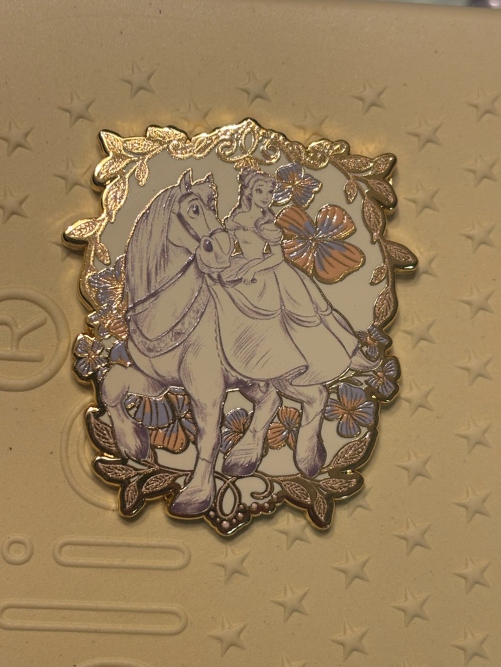 Disney Belle & Philippe Princess Horse Blind Box Beauty & the Beast Monogram Pin
